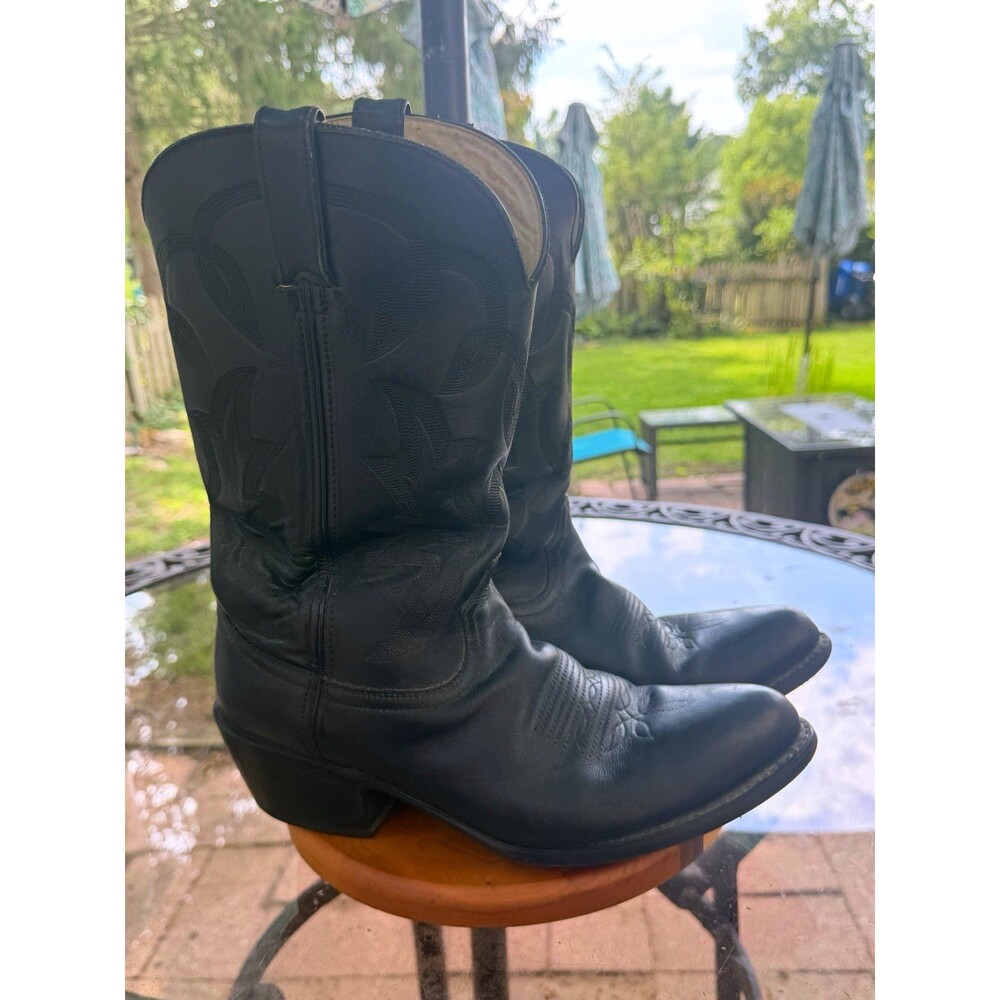 Durango DB810 Black Western Cowboy Boots Pull-On Men’s US 10 EE
